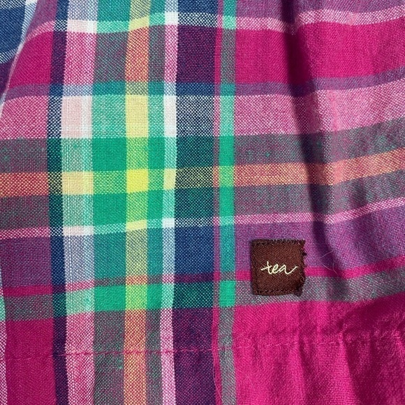 ⭐️TEA COLLECTION Plaid Lucknow Tassel Dress - Picture 5 of 5